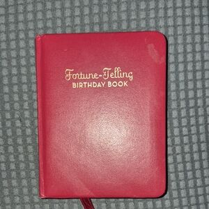 Red Fortune-Telling Birthday Book